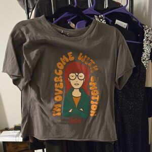 Aria Dark Gray Graphic Tee